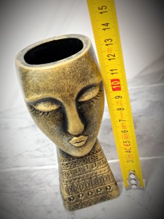 Vaso Viso Donna Scultura Design Moderno Statua