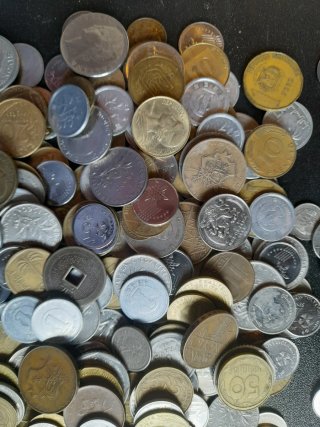 Lote variado monedas mundo