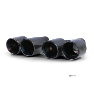 COLAS DE ESCAPE NEGRO BRILLANTE PARA BMW F10-F11 10-17
