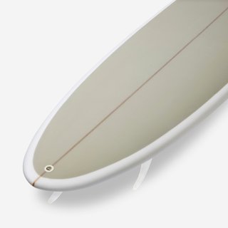 Tabla Surf Híbrida Caqui Resina 6'4 40 L 3 Quillas