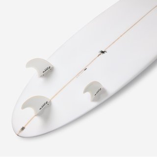 Tabla Surf Híbrida Caqui Resina 6'4 40 L 3 Quillas