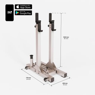 Rack Musculación 120 kg Plegable 2 s Ultracompacto