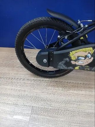 Bicicleta niños 16 pulgadas Btwin 500 Dark Hero negra 4,5 -