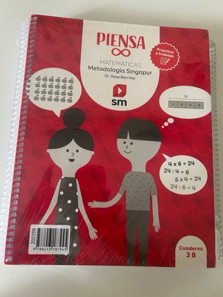 Matemáticas Piensa infinito 3EP CUADERNO SINGAPUR