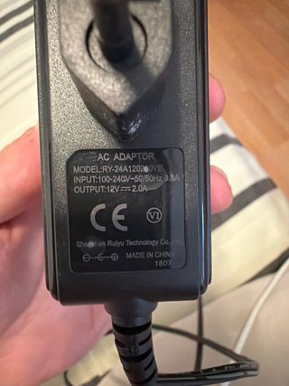 Cargador Rulyu 24W 12V 2A