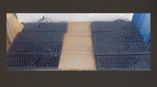 Lote 6 Teclados USB Oficina