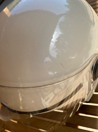 Casco Moto MT Blanco Brillante Abierto