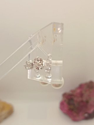 Pendientes Xuping Oro Laminado Perla Multicolor