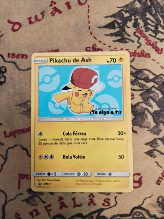 Pikachu de Ash Pokémon TCG - Promo película