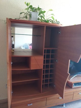 Mueble bar de madera de alta calidad