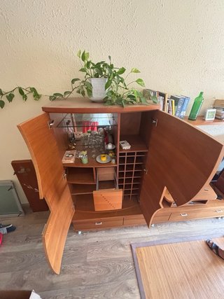 Mueble bar de madera de alta calidad