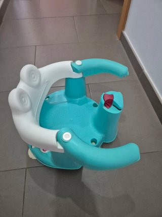 Asiento bañera bebé rana. Con caja.