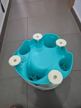 Asiento bañera bebé rana. Con caja.