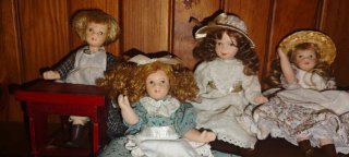 Collezione di bambole in porcellana