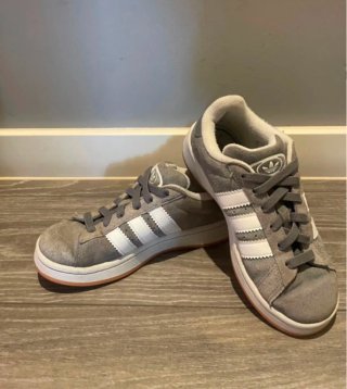Zapatillas Adidas Campus Grises y Blancas