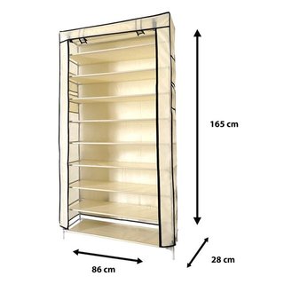 Armario Zapatero Tela Beige 160x88cm NUEVO