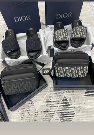Bolso Dior Saddle Monogram Gris