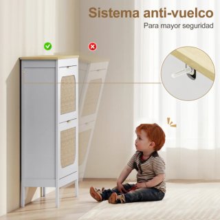 Zapatero Rattan Blanco