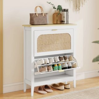 Zapatero Rattan Blanco