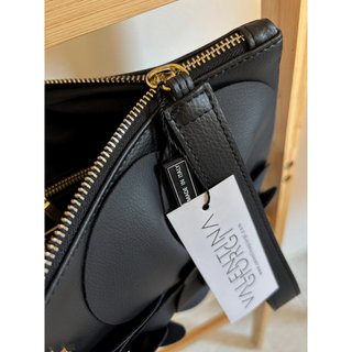Pochette nera Valentina Giorgi Collezione Peonie
