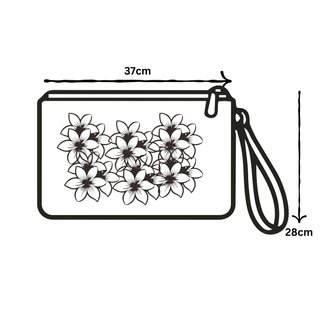 Pochette nera Valentina Giorgi Collezione Peonie
