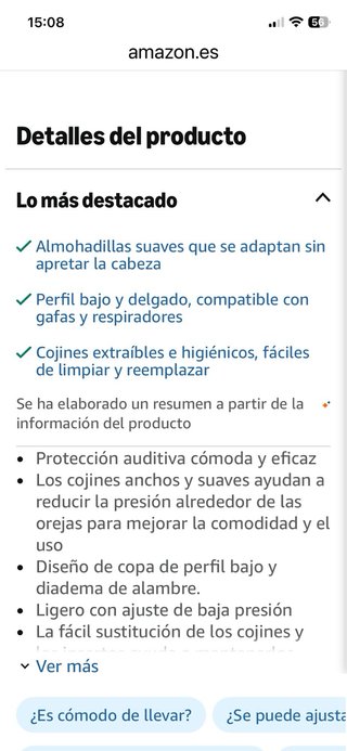 Cascos Protección Auditiva 3M Optime I