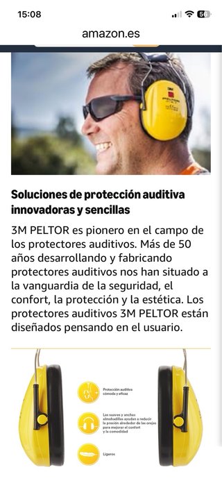 Cascos Protección Auditiva 3M Optime I