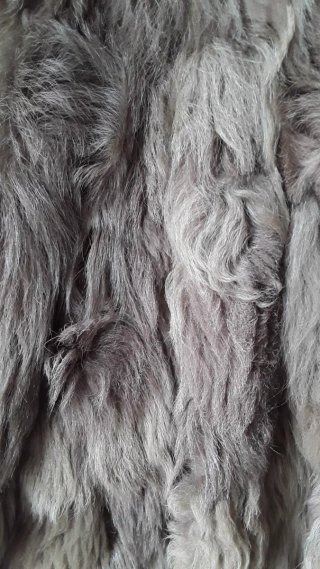 Chaquetón de pelo marrón