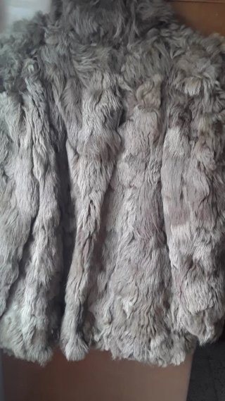 Chaquetón de pelo marrón