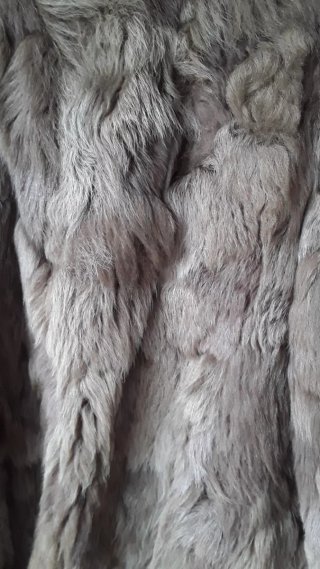 Chaquetón de pelo marrón