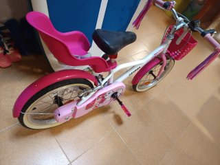 Bicicleta niña 16 pulgadas rosa