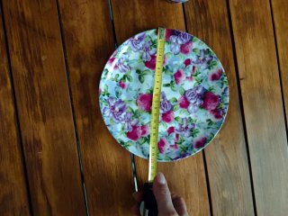 Set Tazza e Piattino Porcellana Fiori