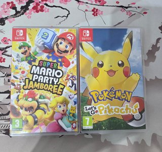 Mario Party Jamboree y Pokemon Lets go Pikachu