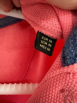 Polo Massimo Dutti Talla M Rosa/Rojo