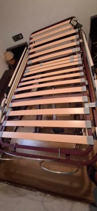 Cama articulada geriatrica con extras de 90×1.90.