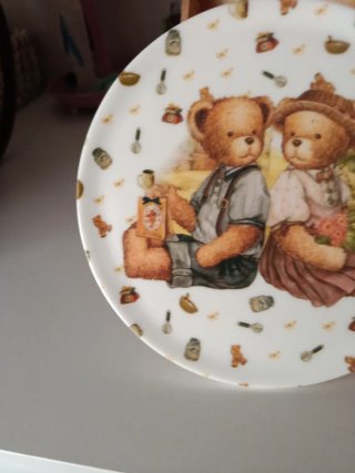 Plato decorativo ositos colección