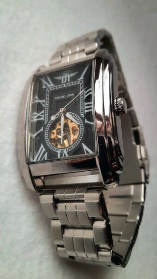 Orologio Uomo Automatico Michael John Nero