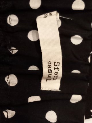 Sfera Pantalón Lunares Negro y Blanco