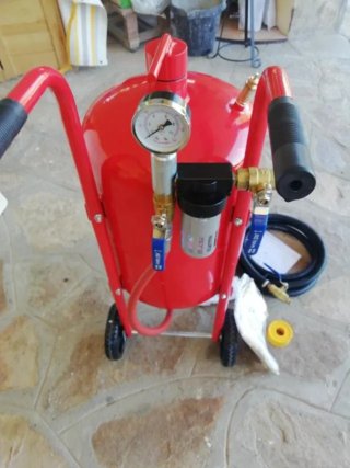 Kit de chorro de arena VEVOR 75,7L 60-110 PSI