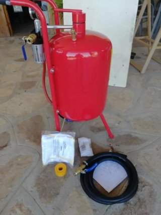 Kit de chorro de arena VEVOR 75,7L 60-110 PSI