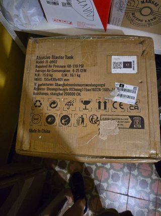 Kit de chorro de arena VEVOR 75,7L 60-110 PSI