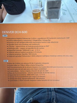 Dron Denver DCH-600 con cámara HD