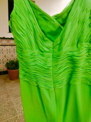 Vestido de fiesta verde