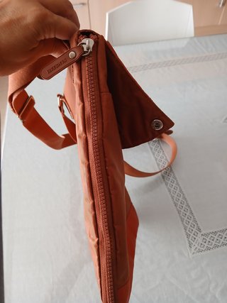 Borsa Naj Oleari Arancione/Mattone Modulabile