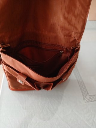 Borsa Naj Oleari Arancione/Mattone Modulabile