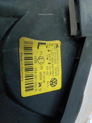 Faro izquierdo 1k6941005n volkswagen golf 22719027