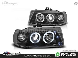 FAROS DELANTEROS OJOS DE ANGEL PARA SEAT IBIZA / CORDOBA 6K