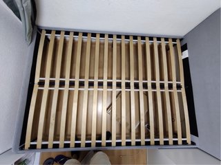 Estructura Cama IKEA SLATTUM Gris 140x200