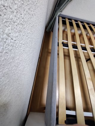 Estructura Cama IKEA SLATTUM Gris 140x200