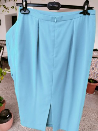 Traje de fiesta verde azulado